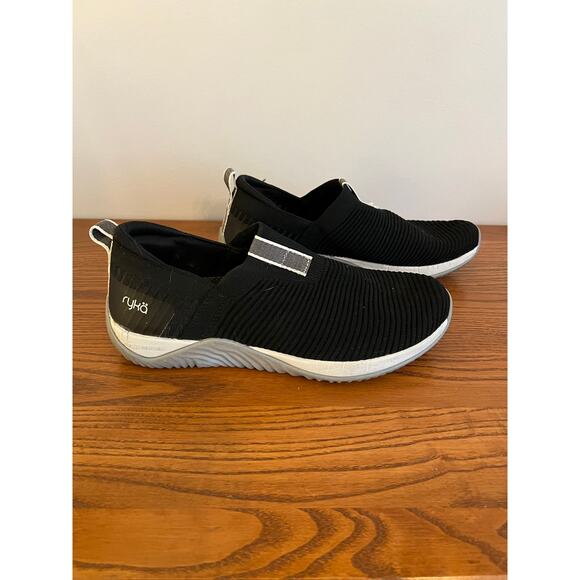 Ryka Shoes - Ryka Women's black Echo Knit Slip-on Sneakers Size 8.5M